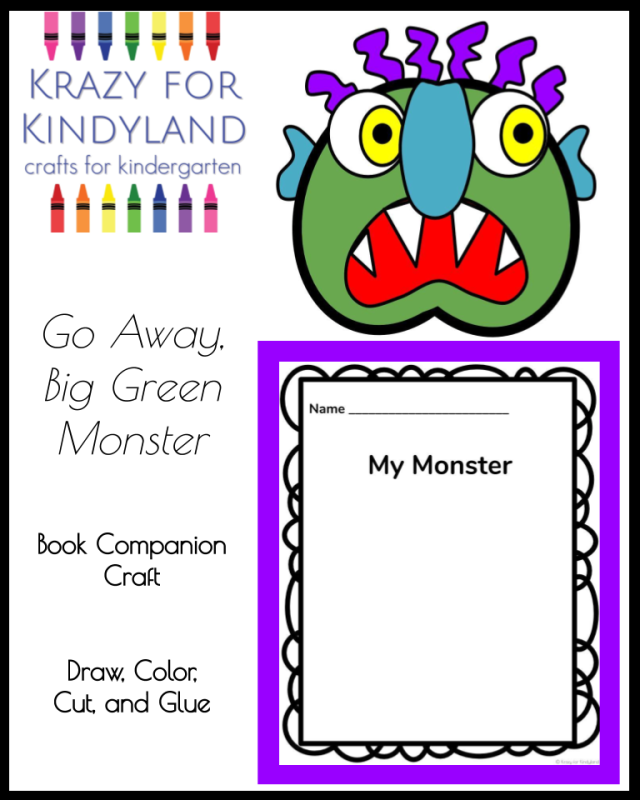 Go Away, Big Green Monster Kindergarten Arts and Crafts and Drawing