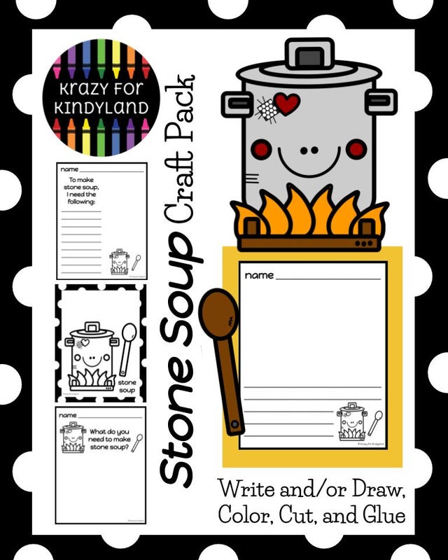 Stone Soup Craft and Writing Pack: What ingredients do you need