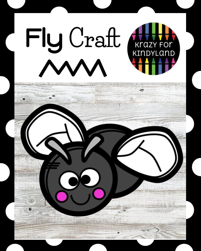 Fly Craft Activity for Summer, Spring, Bug, Insect Science Center