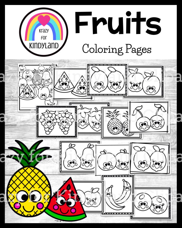 Fruit Garden Adult Colouring Book,colouring Book for Adult,colouring  Fruit,fruit Garden,printable Coloring Book Pdf,letter Size, Grey Lines 