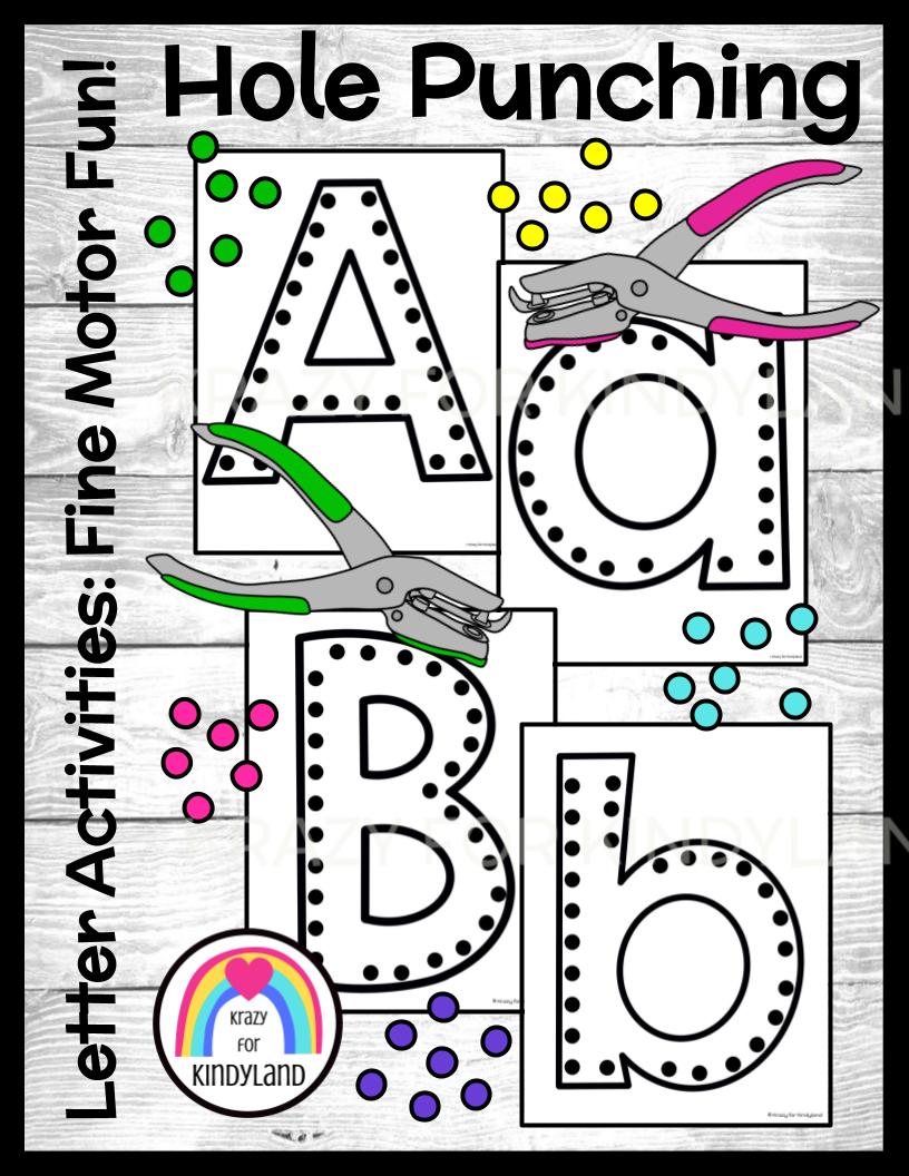 Fun Fine Motor Hole Punch Activities For Preschool To Use All Year