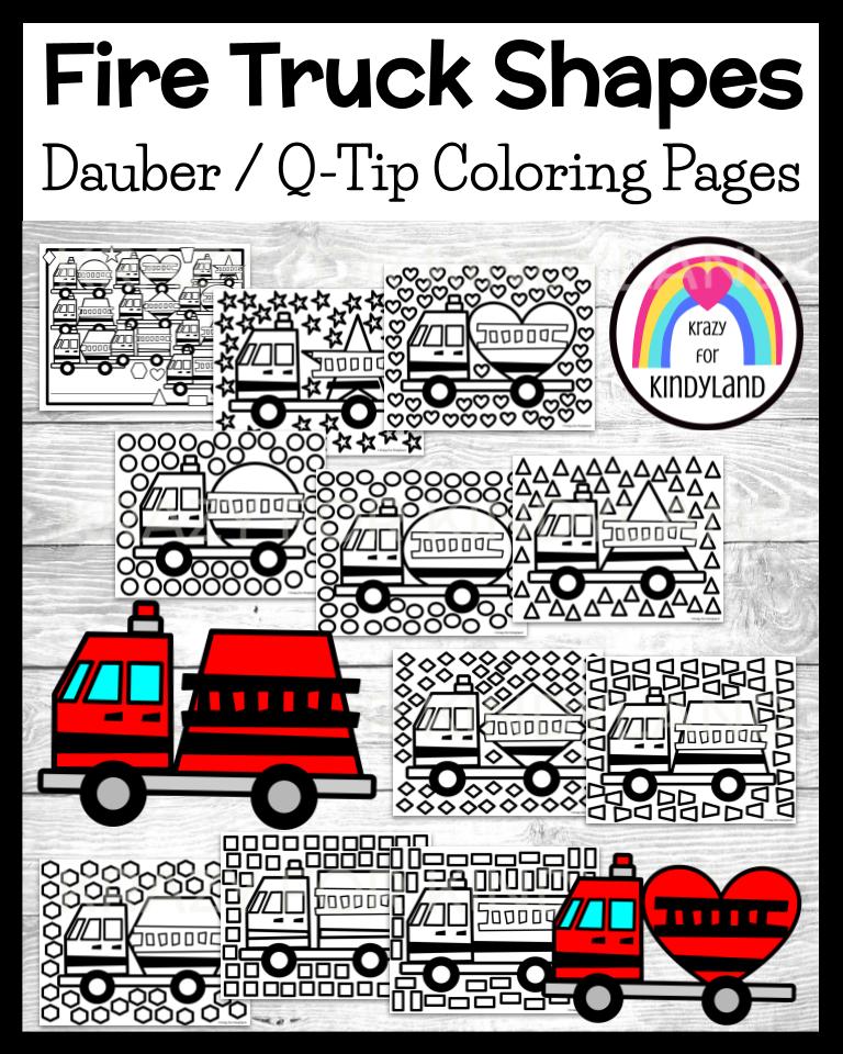 Watercolor Firetruck ABC/ 123 Tracing Watercolor Placemat / Learn to Write  -  Australia